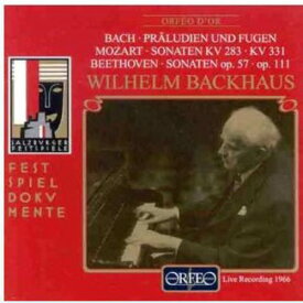 Bach / Mozart / Beethoven / Backhaus - Preludes ＆ Fugues / Sonatas CD アルバム 【輸入盤】