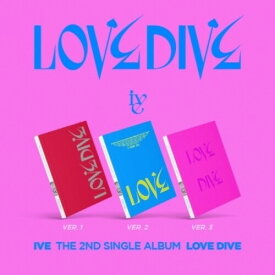 Ive - Love Dive (ランダムカバー) (incl. 96pg Photobook, Photocard + Heart Hologram Card) CD アルバム 【輸入盤】