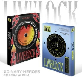 Xdinary Heroes - Livelock - ランダムカバー - incl. 84pg Photobook, Credential Cost, 2 Photocards, Trading Card + Lyric Poster CD アルバム 【輸入盤】