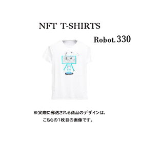 Robot330 NFT Tシャツ wearable社オリジナル ビッグTシャツ ジム ヨガ ランニング ダンス 白 ロゴ 吸水速乾 ゆったり スポーツウェア 子供が描いた絵 デザイン ロボット ユニセックス