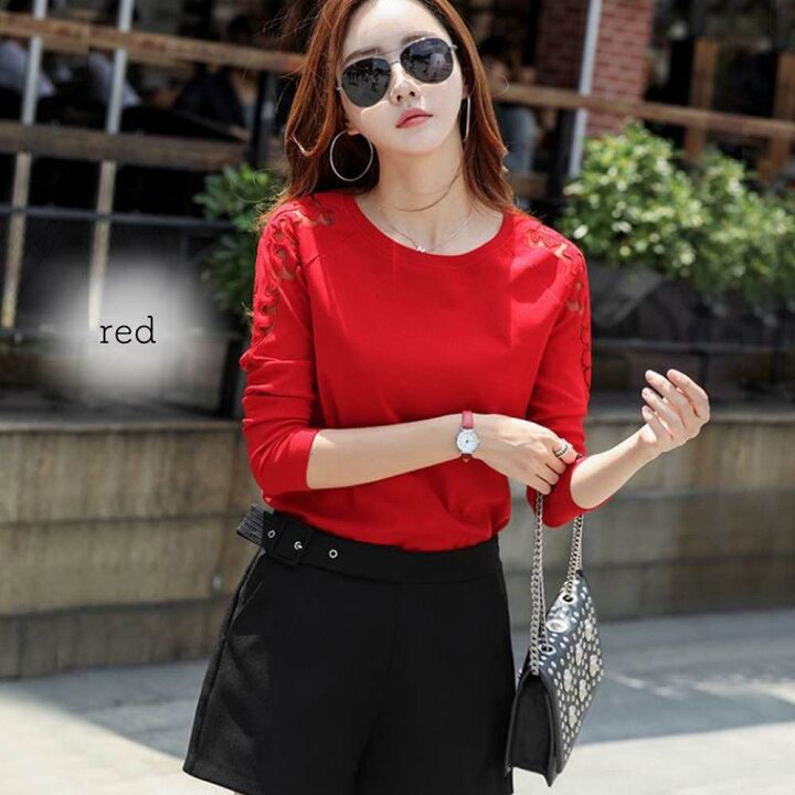 楽天市場 Tシャツ レディース ゆったり ブランド スポーツ おしゃれ 長袖 春 カジュアル ネック 黒 大人 無地 シンプル 白 秋 30代 大きいサイズ 代 可愛い ファッション 大人 50代 春服 冬服 秋服 ブランド 上品 オフィス かわいい お洒落 40代