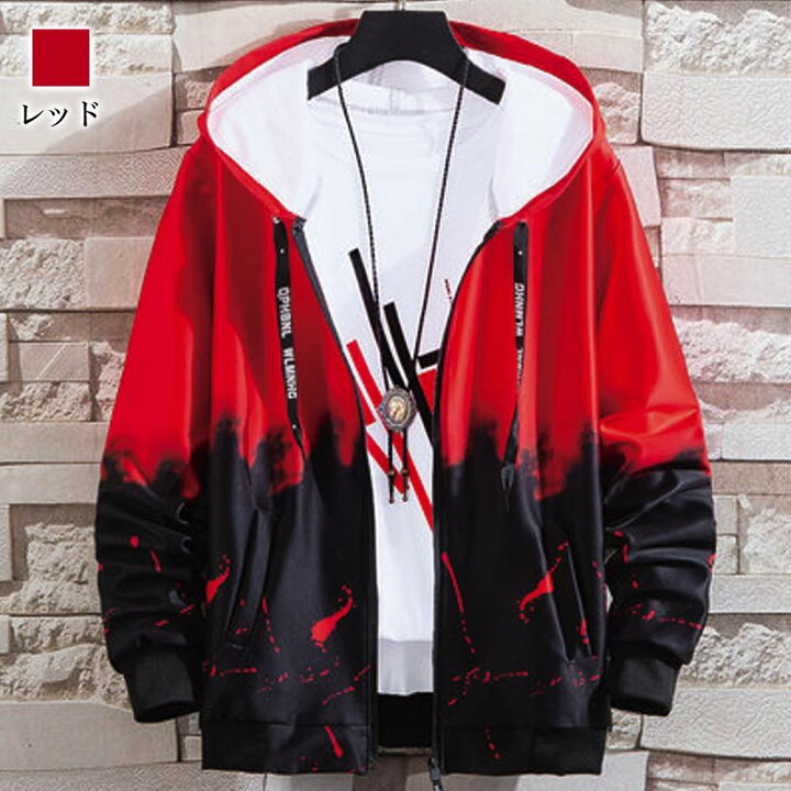 楽天市場】パーカー メンズ バイカラーデザインパーカ おしゃれ 暖かい  