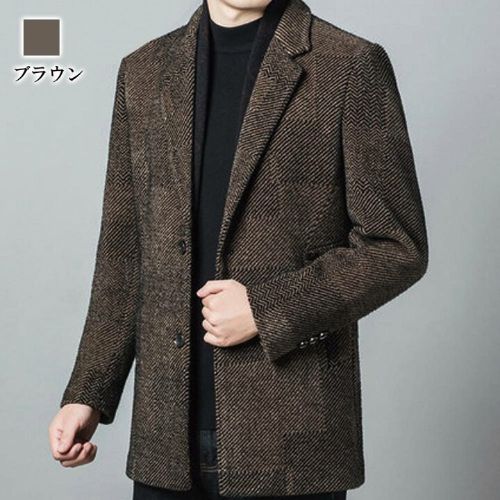 楽天市場】テーラードジャケット メンズ ツイードチェックジャケット  