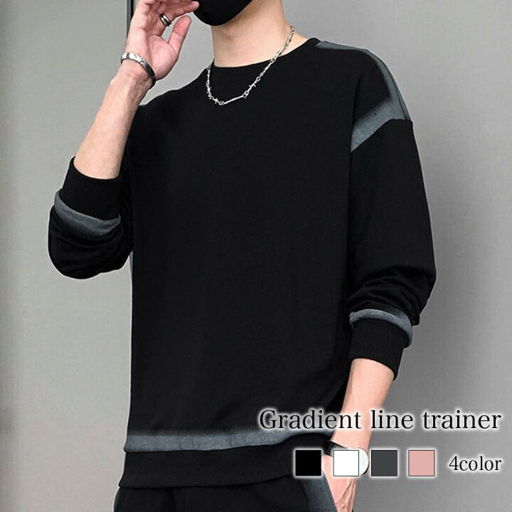楽天市場】トレーナー メンズ グラデーションライントレーナー ゴルフ  