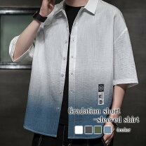 楽天市場】グラデーション シャツ（カラーネイビー）（カジュアル  