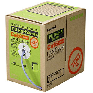 GR ELECOM EU RoHSwߏ JeS[6 LANP[u[100m] LD-CT6/BU100/RS