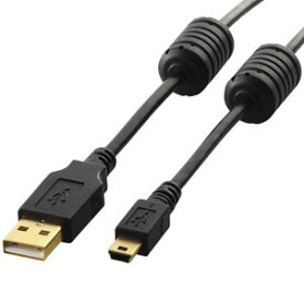 エレコム ELECOM フェライトコア付きUSB2.0ケーブル[2.0m] U2C-MF20BK