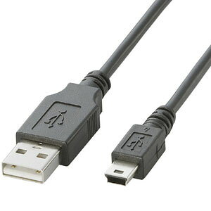 �G���R�� ELECOM USB2.0�P�[�u���imini-B�^�C�v�j[3.0m] U2C-M30BK