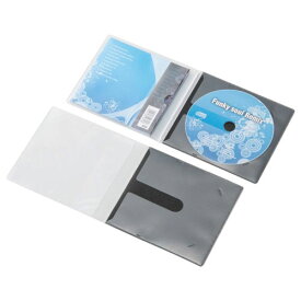 エレコム ELECOM CD/DVD用スリム収納ソフトケース CCD-DPC10BK