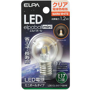 ELPA LED�d�� G30�^ E17 LDG1CL-G-E17-G246