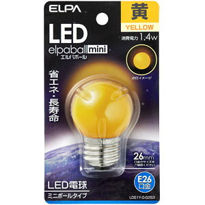 ELPA LEDd G40^ E26 LDG1Y-G-G253