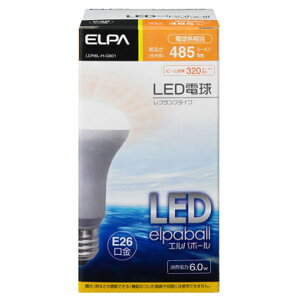 ELPA LED�d�� ���t�` 485lm LDR6L-H-G601