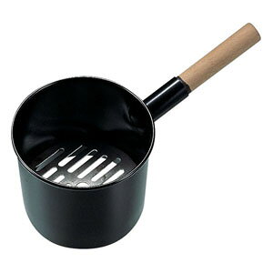 木柄鉄ジャンボ火起し 鉄目皿付 大 24cm