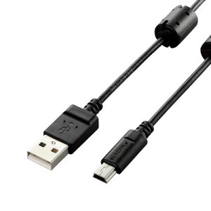 �G���R�� ELECOM �J�����ڑ��pUSB�P�[�u�� mini-B�^�C�v �u���b�N DGW-MF05BK