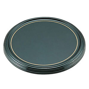 よし与工房 陶器風メラミン製 ケーキトレー丸型 CT-2300-KS 金線入