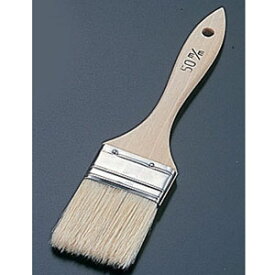 木柄 厚口ケーキ平ハケ 豚毛 40mm