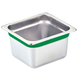 DO-EN 18-8 カラーラインGNパン 2/3 100mm グリーン