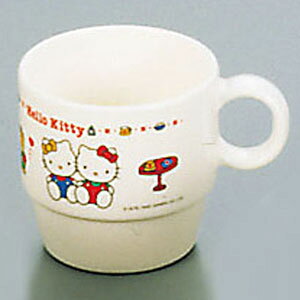 台和 メラミンお子様食器 ニューハロー・キティ カップ 白