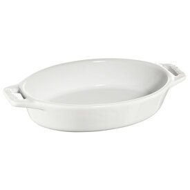 ストウブ staub オーバルディッシュ 17cm ホワイト 40508-599 日本正規品業務用