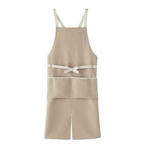 エプロン アンクル加工 ベージュ L CA-1413 サーヴォ サンペックスイスト 業務用 ユニフォーム 制服 前掛
