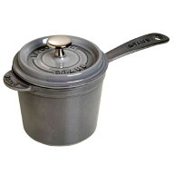 ストウブ staub スープポット 14cm グレー 40509-706 ソースパン 14cm ih 日本正規品業務用