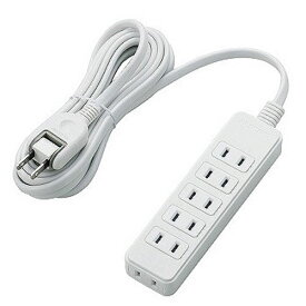 延長コード 電源タップ 3m 2P 6個口 スイングプラグ式 白 T-S02-2630WH エレコム