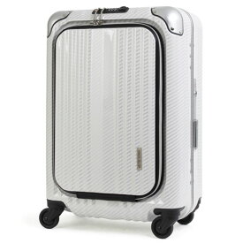 【送料無料】T&S ティーアンドエス LEGEND WALKER HARD CASE 6203 BLADE series METAL FRAME 縦型ビジネスキャリー 50cm ラフカーボンホワイトシルバー 6203-50-R-WHSL