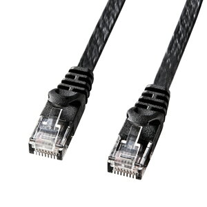 �T�����T�v���C �J�e�S��6�t���b�gLAN�P�[�u�� 15m �u���b�N LA-FL6-15BK