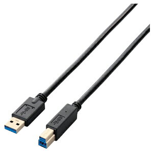 �|�X�g���� �G���R�� ELECOM USB3.0�P�[�u���iA-B�j USB3-AB10BK/RS