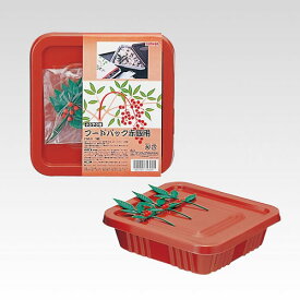 サンナップ フードパック 赤飯用 角3組 ナンテン付き FSE-3 5271510