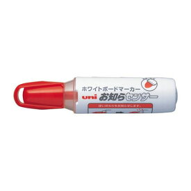 三菱鉛筆 ホワイトボードマーカーお知らセンサー太字 赤 PWB2007M.15