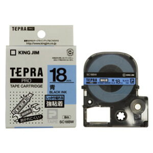 �L���O�W�� KING JIM �e�v�� PRO�e�[�v ���S�� 18mm �� SC18BW