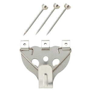 福井金属工芸 額縁用吊金具 ステンレスセフティXフック 大 3本針 F-4001