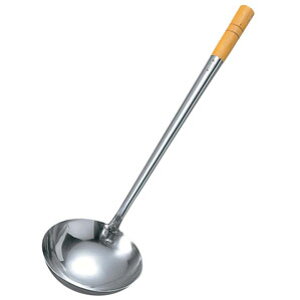 リス 18-0 木柄 中華お玉 大 φ130