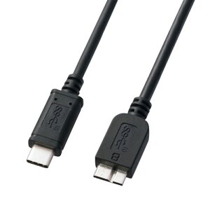 �T�����T�v���C USB3.1 Gen2 Type C-microB�P�[�u���i1m�E�u���b�N�j KU31-CMCB10