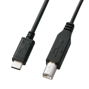 �T�����T�v���C USB2.0 Type C-B�P�[�u���i1m�E�u���b�N�j KU-CB10