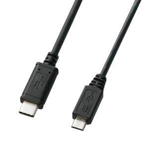 �T�����T�v���C USB2.0 Type C-microB�P�[�u���i2m�E�u���b�N�j KU-CMCBP320