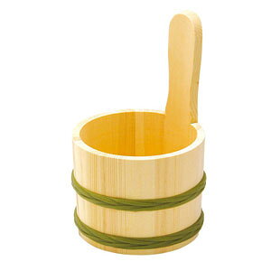 ヤマコー 天然木 片手湯桶 83828