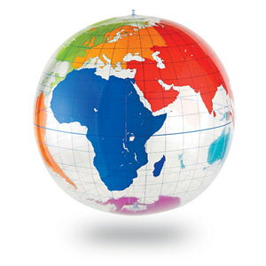 Learning Resources Inflatable Labeling Globe �����ď�����n���V �r�[�`�{�[���^ LER 2438