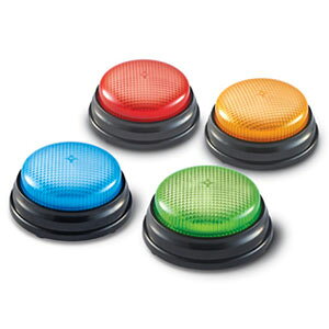 Learning Resources Lights & Sounds Buzzers �A���T�[�u�U�[ 4��ނ̌�&�� LER 3776