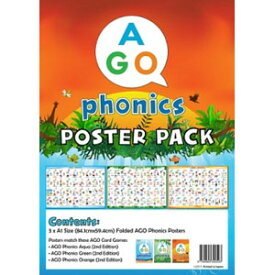 AGO AGO Phonics 教室用ポスターセット （Level 1-3） Classroom Poster Set （Level 1-3） [AGO カードゲーム]