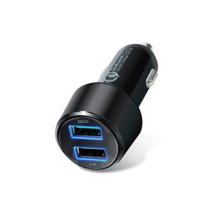 GR ELECOM ԍڏ[d VK[`[W[ 2USB|[giʁj QuickCharge3.0+USB1|[giő2.4Aj ubN MPA-CCUQ04BK