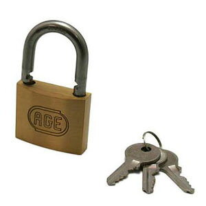 ハイロジック ステンレス ダブルロック南京錠45mm 同一鍵 3本キー G-026 71026