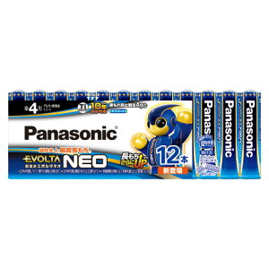 パナソニック PANASONIC EVOLTA NEO アルカリ乾電池 単4形 12本パック LR03NJ/12SW