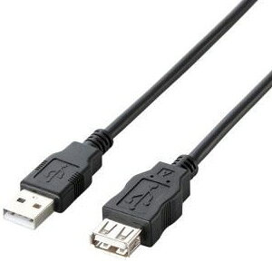 �|�X�g���� �G���R�� ELECOM [3.0m]�G�RUSB2.0�����P�[�u���iAM-AF�^�C�v�j U2C-JE30BK