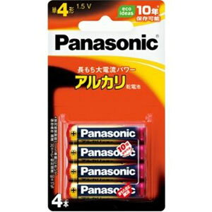 パナソニック PANASONIC 単4形アルカリ乾電池 4本パック ブリスター LR03XJ4B