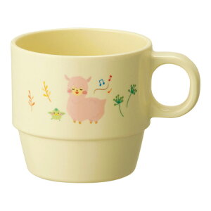 台和 メラミン食器 アルパカーナ イエロー 手付きカップ MN-130ALY