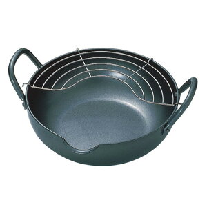 極天 極厚揚げ鍋 22cm アミ付 (SG) GT-22W