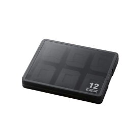 ポスト投函 エレコム ELECOM SDケース SD 12枚収納 （SDカード1枚+マイクロSDカード11枚） インデックスラベル ナンバーラベル クリアタイプ CMC-06NMC12