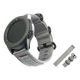 URBAN ARMOR GEAR社製 Galaxy Watchバンド GalaxyWatch 42mm用 NATOシリーズ グレー UAG-GWSN-GR 日本正規代理店品
